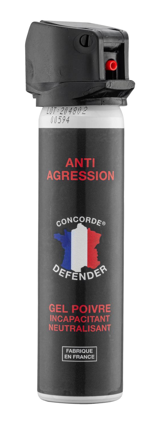 Bombe lacrymogène gel cs concorde defender - L'armurerie française