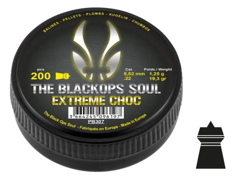 PLOMBS BO THE BLACK OPS SOUL EXTREME CHOC CAL 5,5 MM