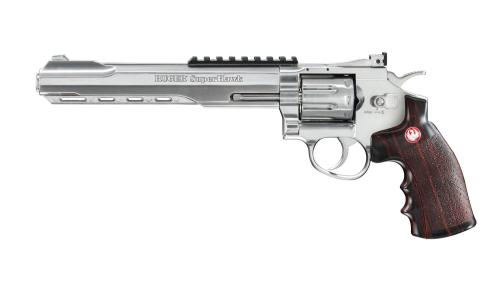 REVOLVER A CO2 AIRSOFT RUGER SUPER HAWK 8 NICKELE